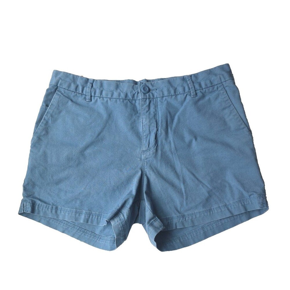 Patagonia Shorts Organic Cotton 4" Women's 10 light blue preppy summer beach